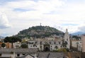 Virgin of El Panecillo and Quito Royalty Free Stock Photo